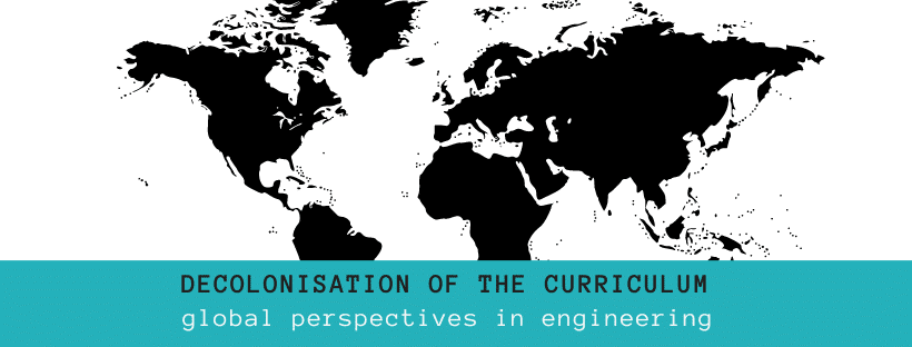 Decolonisation blog header with image of the world